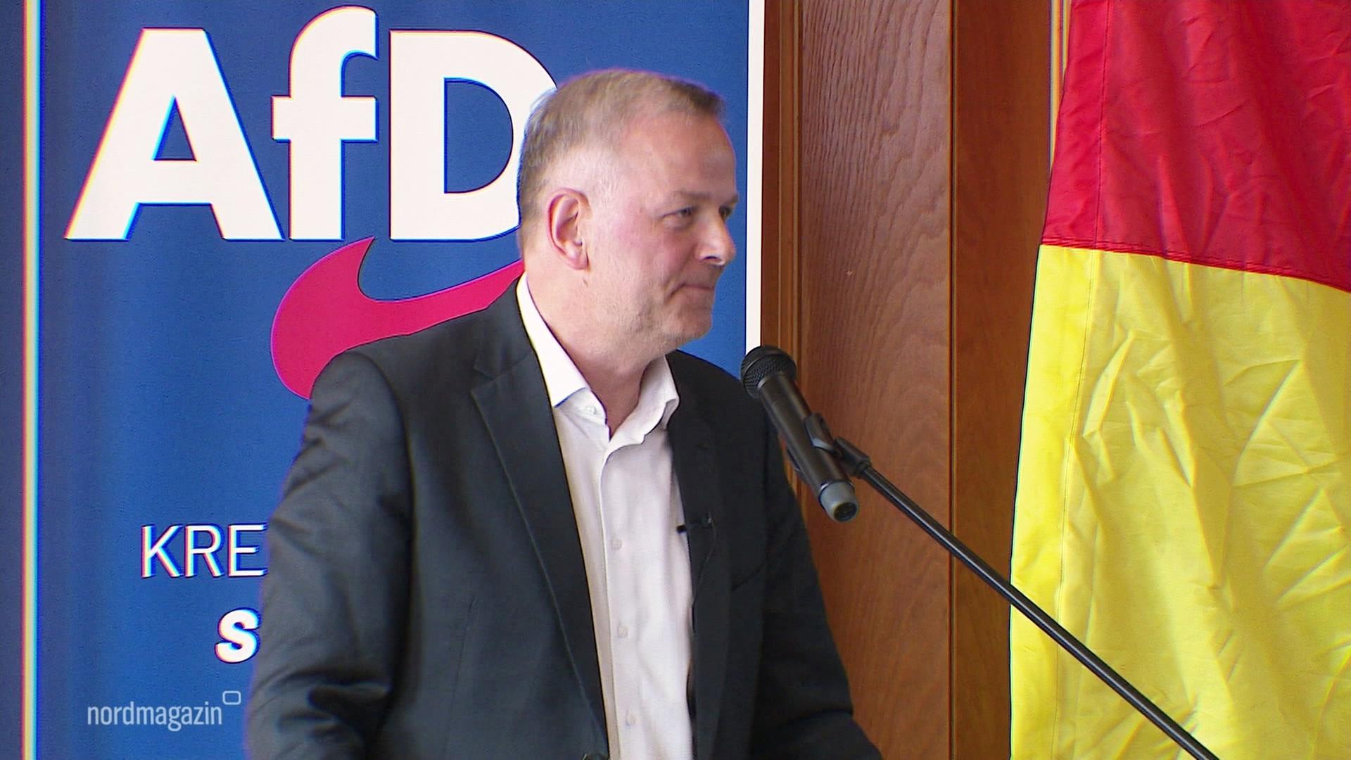 AfD-Landeschef Leif-Erik Holm fordert Schwesig heraus