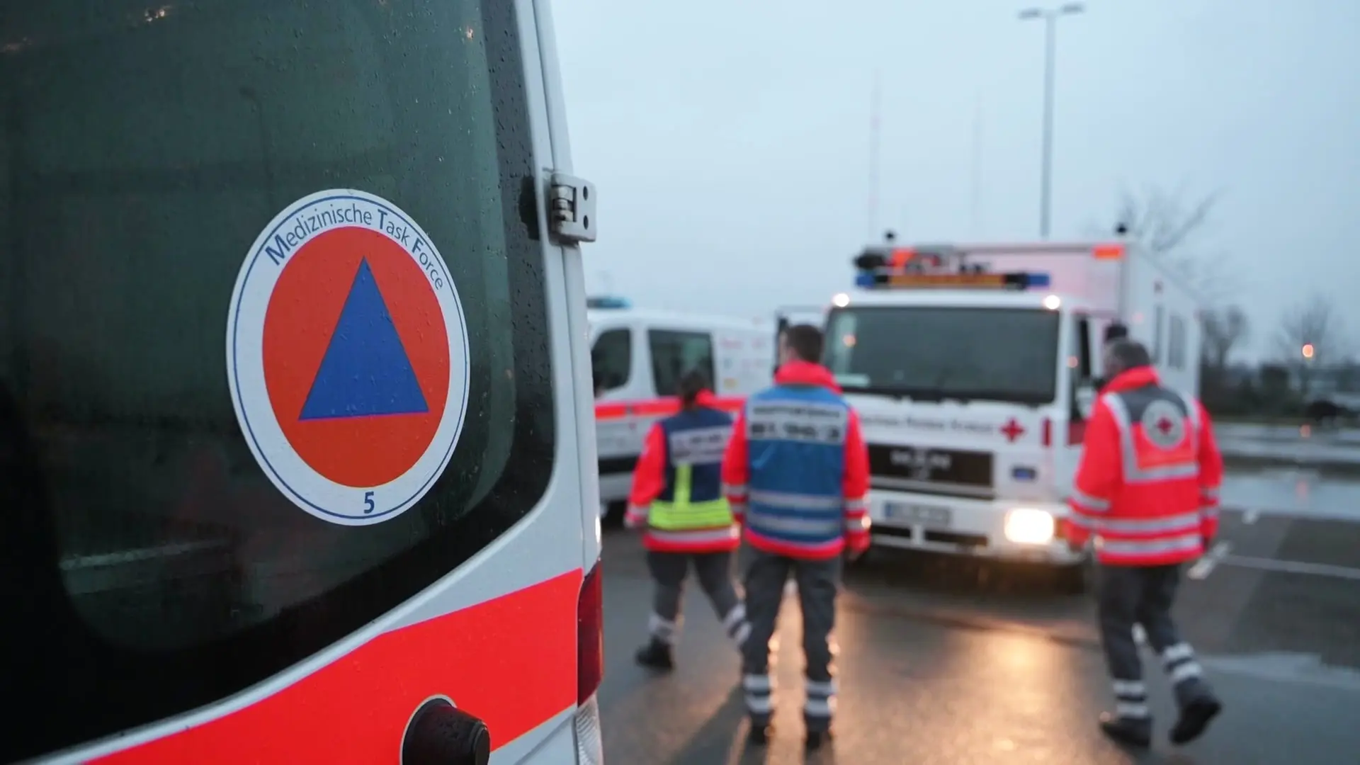 Katastrophenschutz-Übung auf Hamburgs Straßen