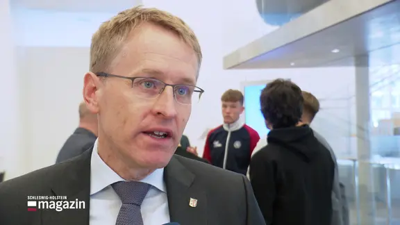 Der Ministerpräsident Daniel Günther.