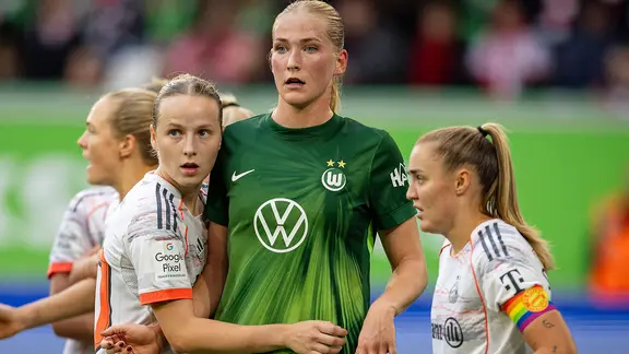 Camilla Küver vom VfL Wolfsburg | picture Alliance / Gonzales Photo/Inaki Esnaola | Gonzales Foto/Inaki Esnaola Camilla Küver vom VfL Wolfsburg
