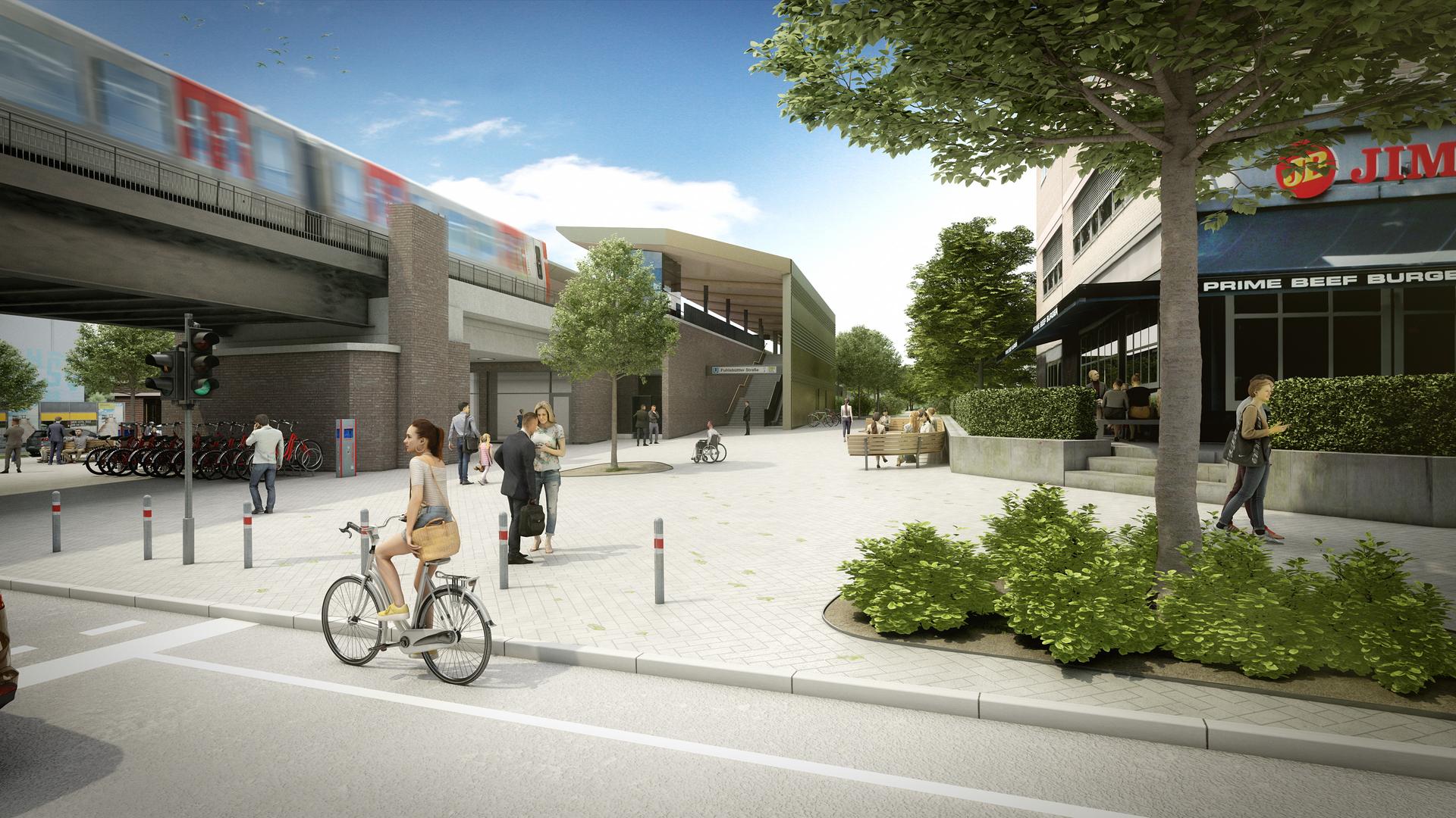 Bau der neuen U3-Haltestelle Fuhlsbüttler Straße genehmigt