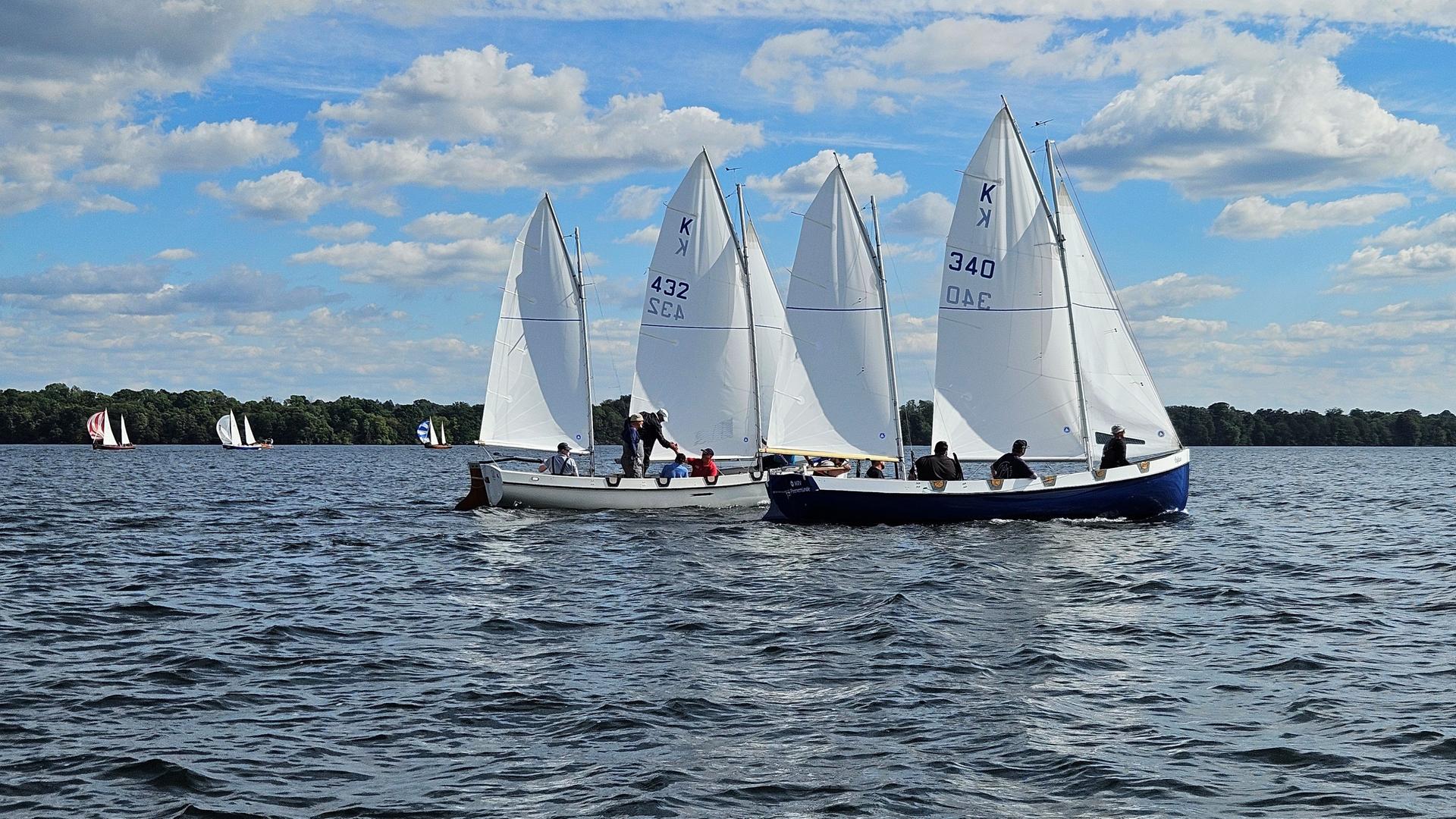Schweriner See: Deutsche Meisterschaften im Kuttersegeln gestartet