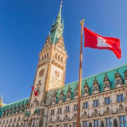 Das Rathaus in Hamburg