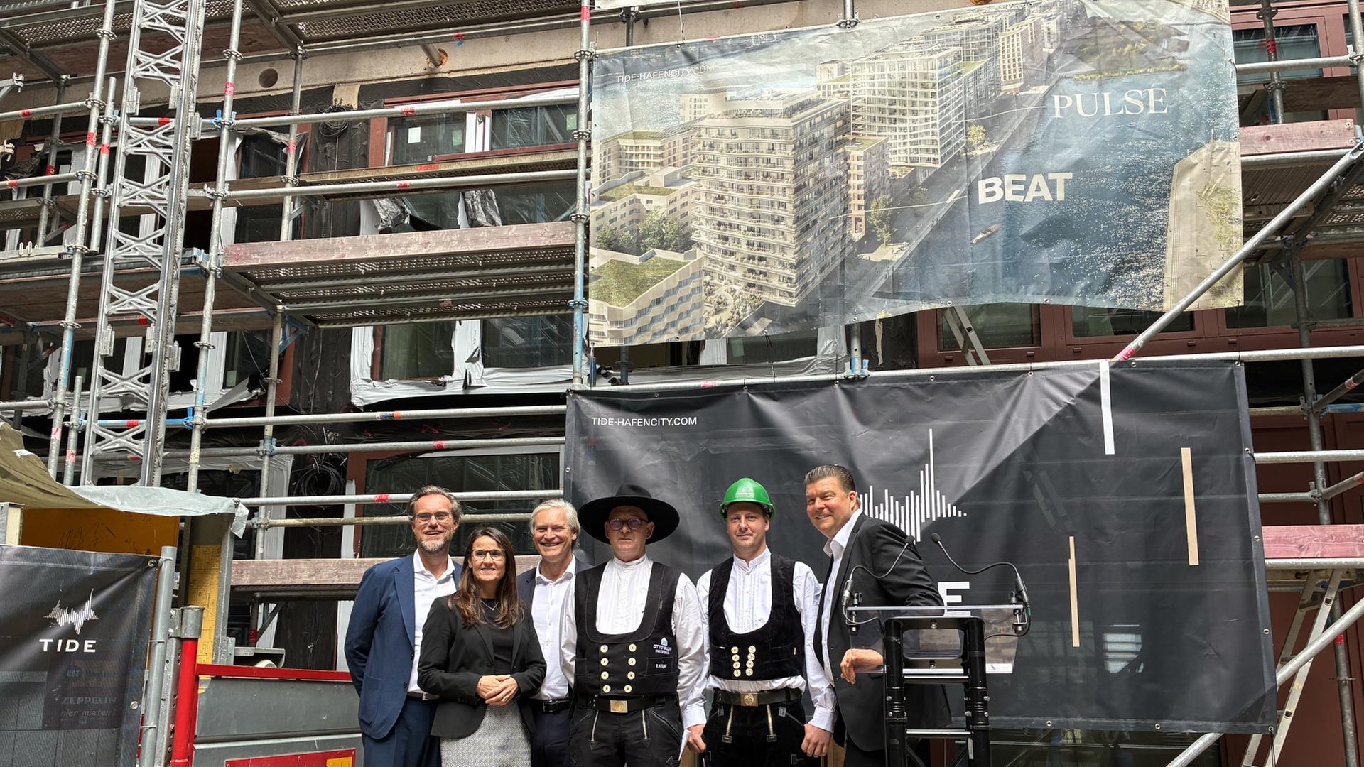 Richtfest für Bauprojekt „Tide“ in der Hamburger Hafencity
