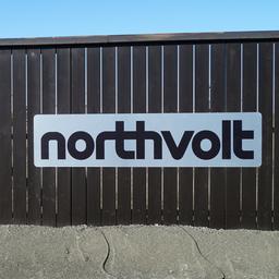 Ein Blick auf die Baustelle von Northvolt Batteriefabrick bei Heide.