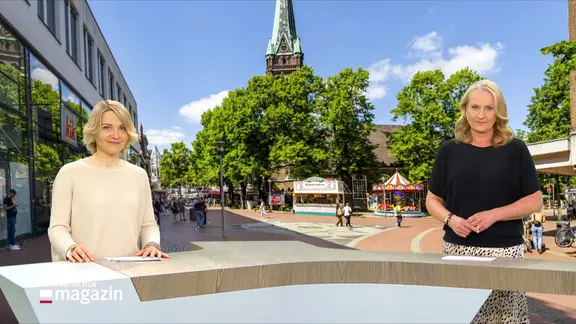 Die Moderatorinnen Marie-Luise Brahm und Harriet Heise