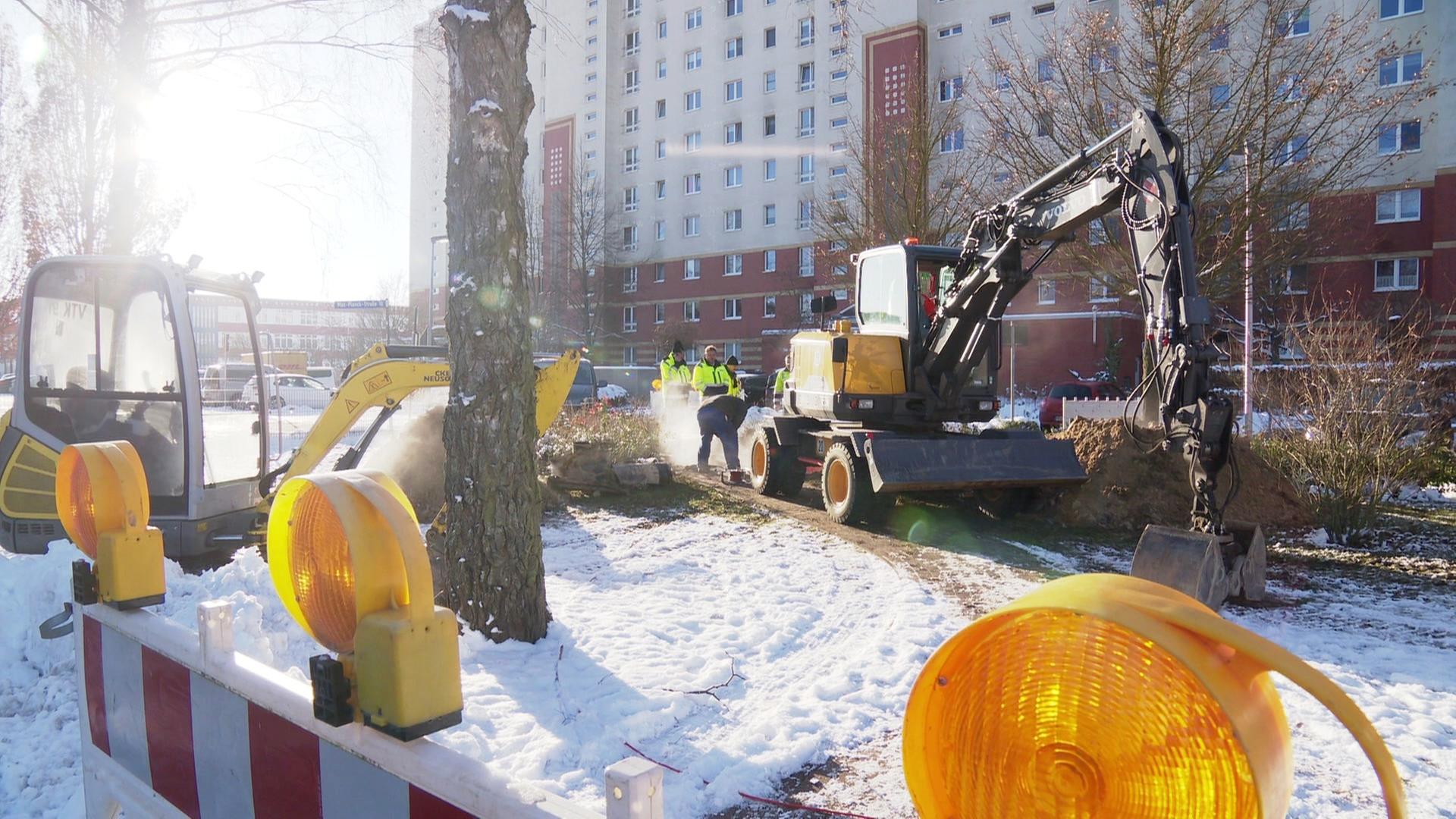 Greifswald: Fernwärmeleitung erfolgreich repariert