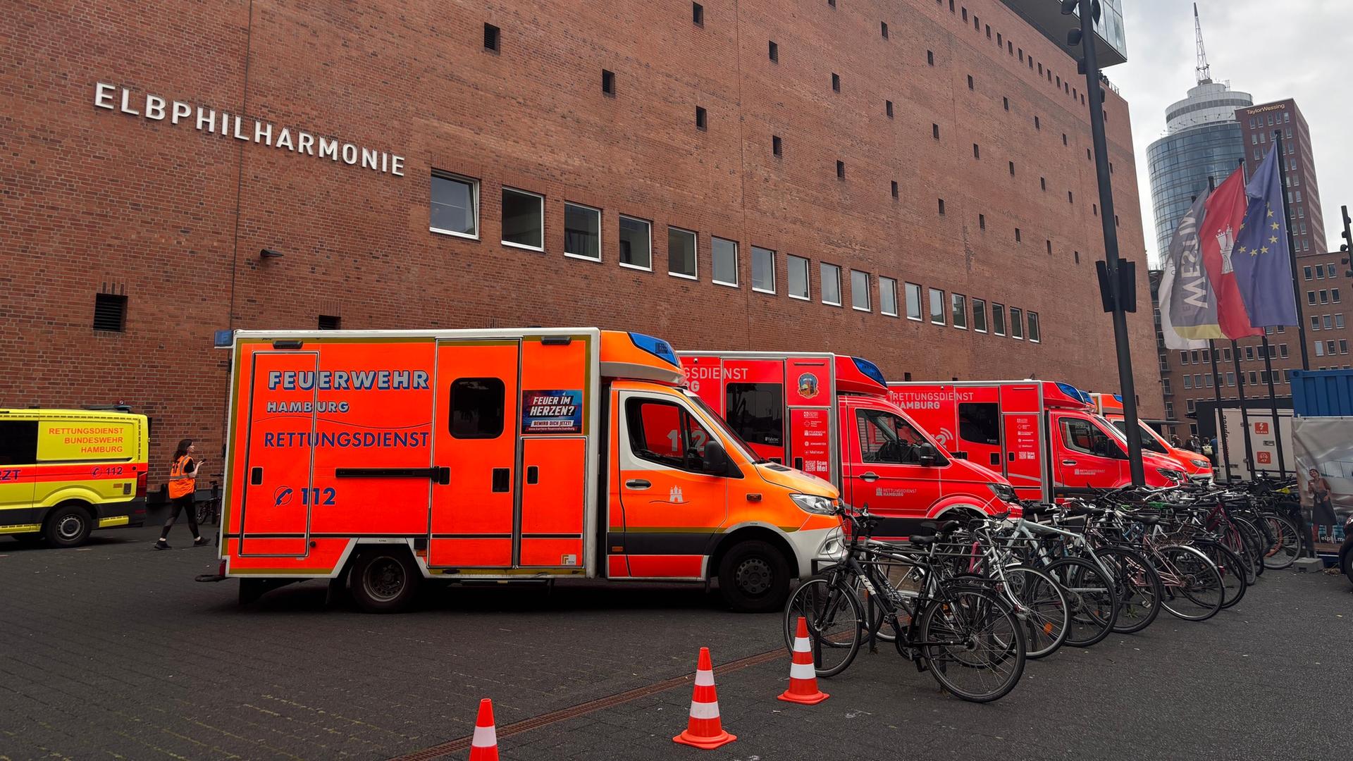 Notrufe wegen Unwohlsein: Großeinsatz an Hamburger Elbphilharmonie