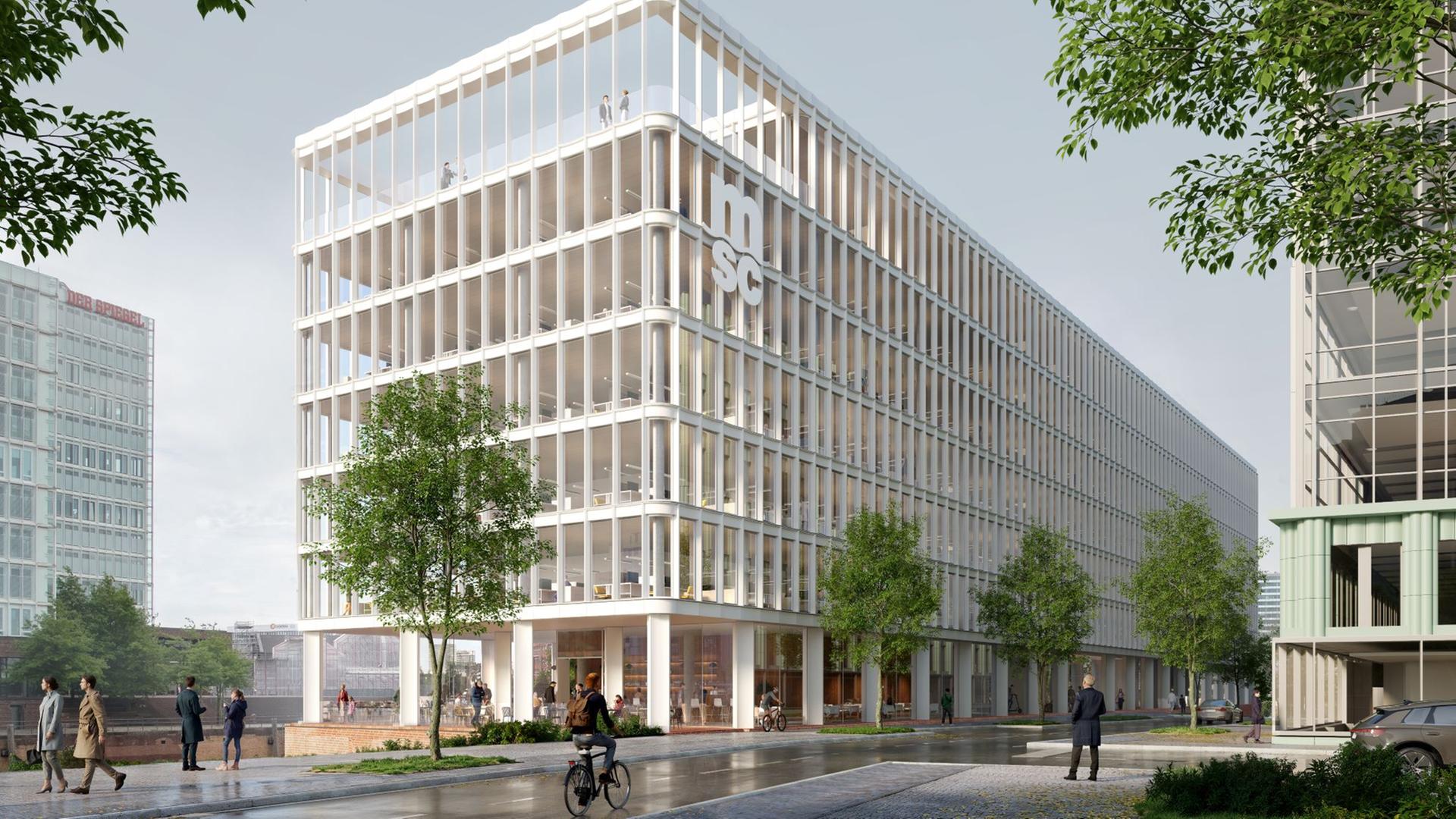 Hafencity bekommt ein neues Gebäude: Spatenstich für MSC-Zentrale