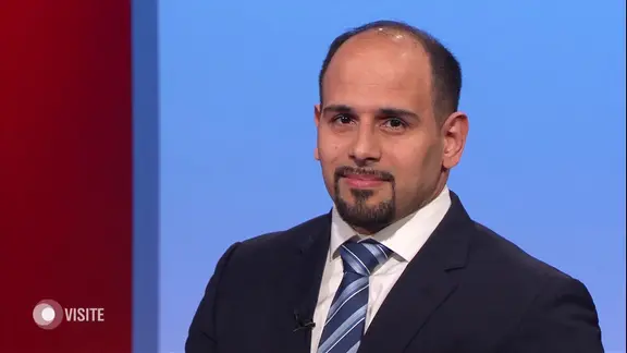 Dr. Milad Farkhondeh Fal im Studiogespräch.