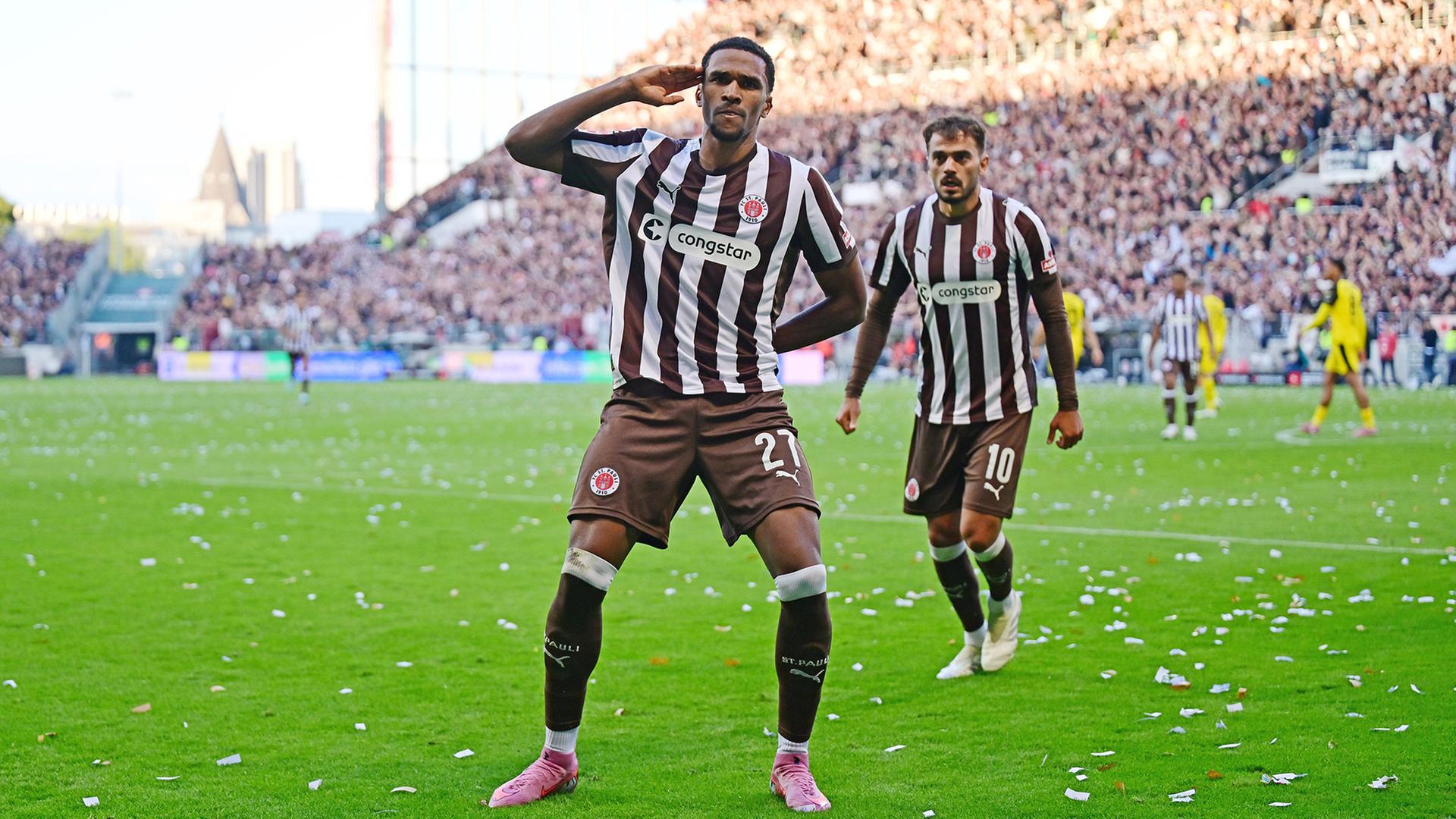 St. Pauli heute zu Gast in Stuttgart – mit Toptorjäger Hountondji