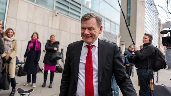 Johann Wadephul (CDU) kommt zum Konrad Adenauer Haus.