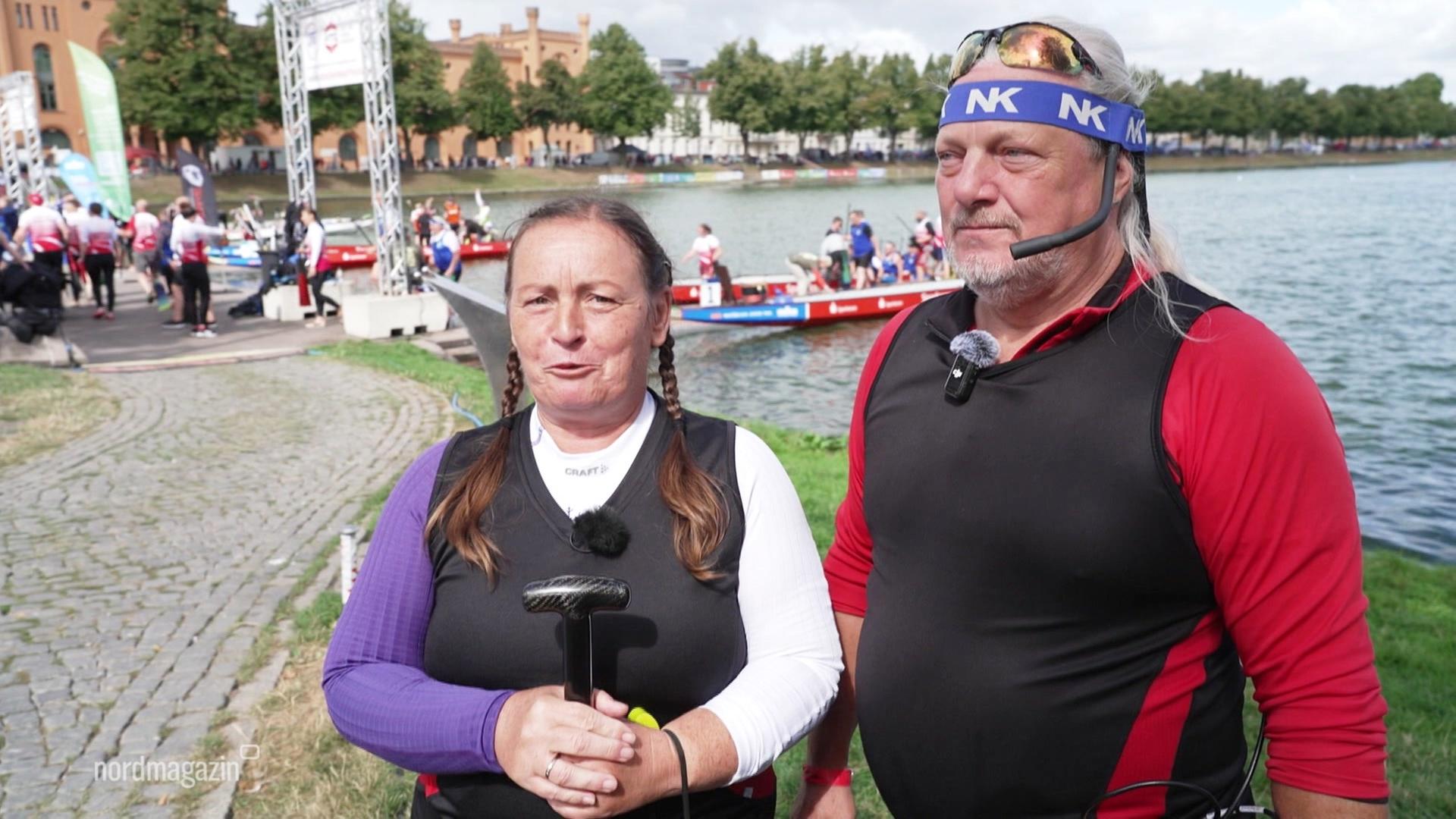 Die "East Town Dragon" auf dem Drachenbootfestival Schwerin