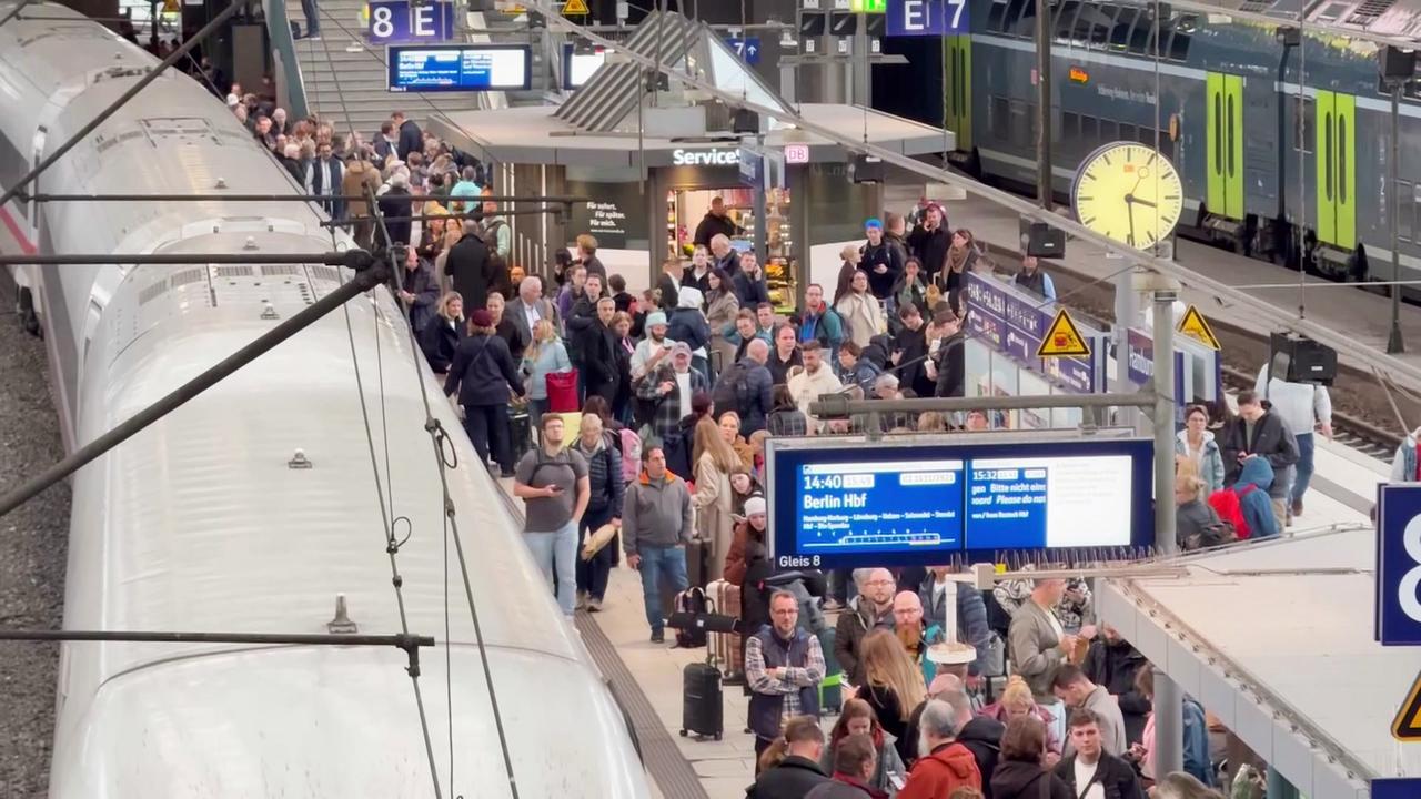 Zugausfälle am Hamburger Hauptbahnhof