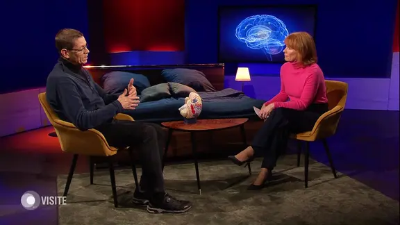 Vera Cordes im Gespräch mit Prof. Dr. Martin Korte im Visite-Studio.