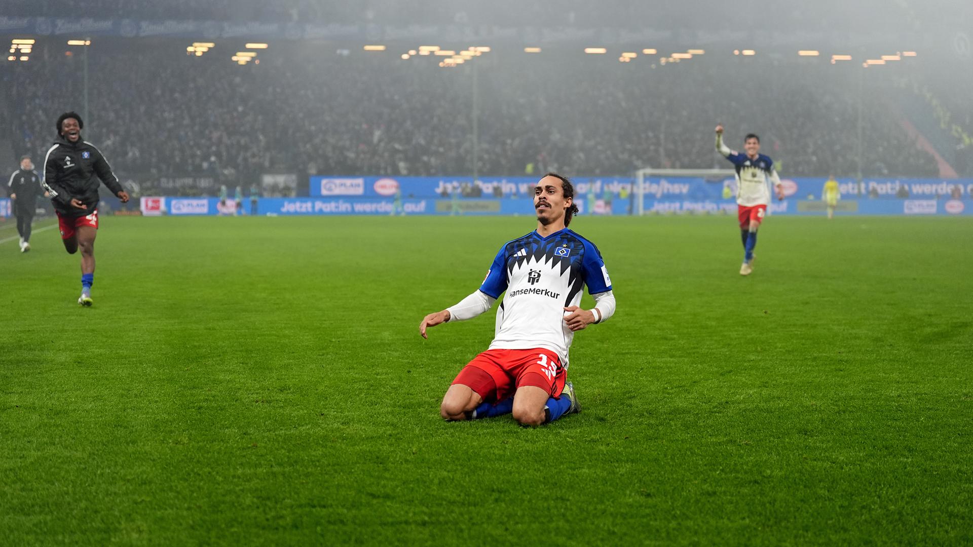 Poulsen Matchwinner! HSV gewinnt wildes Nordderby gegen Werder Bremen