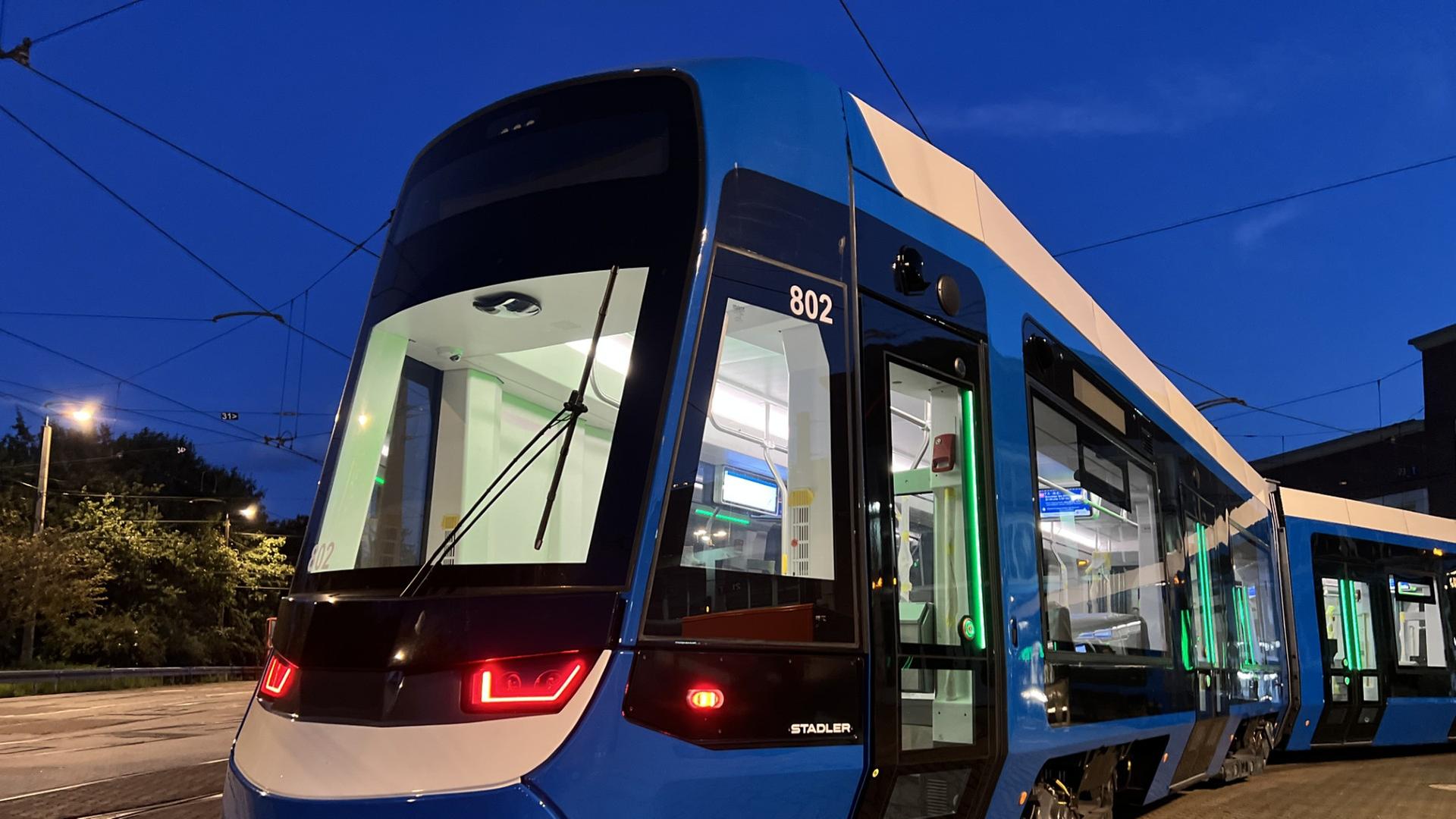 In Rostock werden neue Straßenbahnen getestet