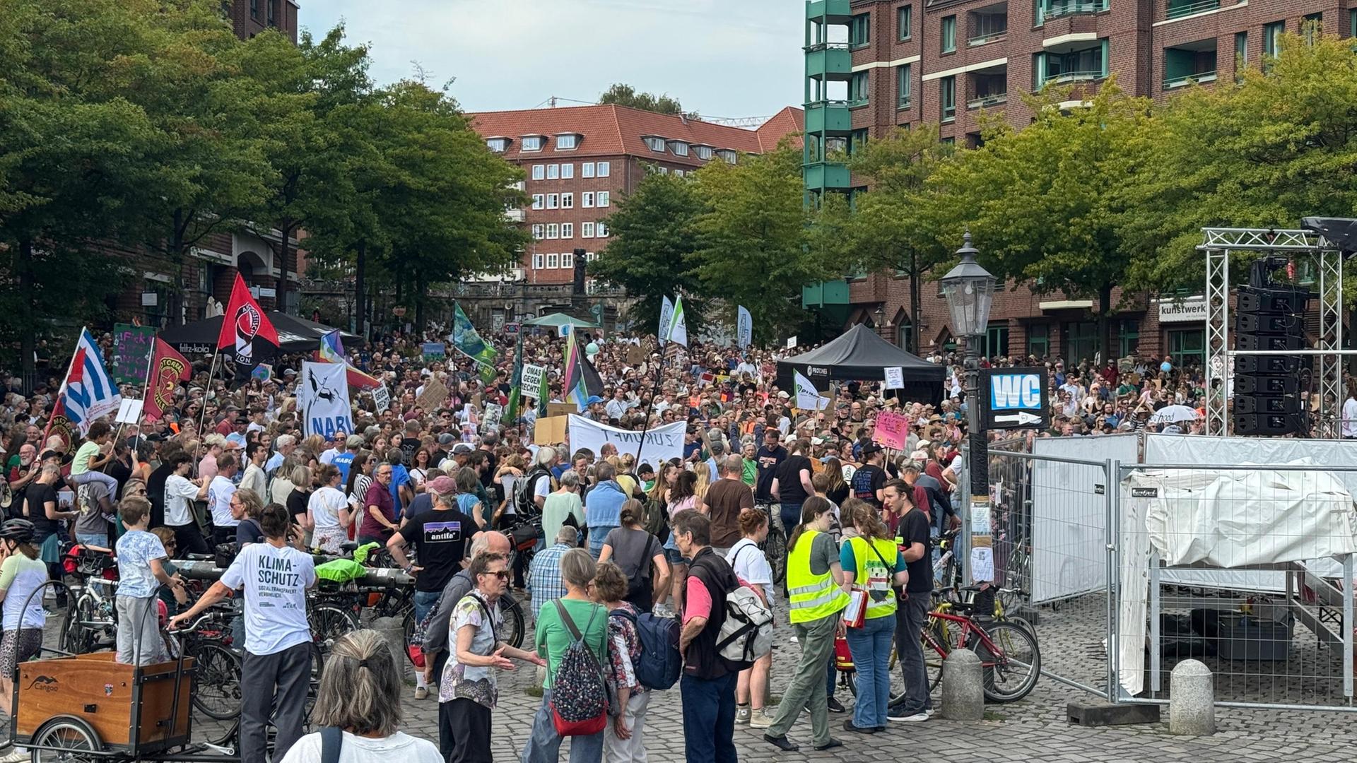 Tausende bei „Fridays-for-Future“-Demo in Hamburg