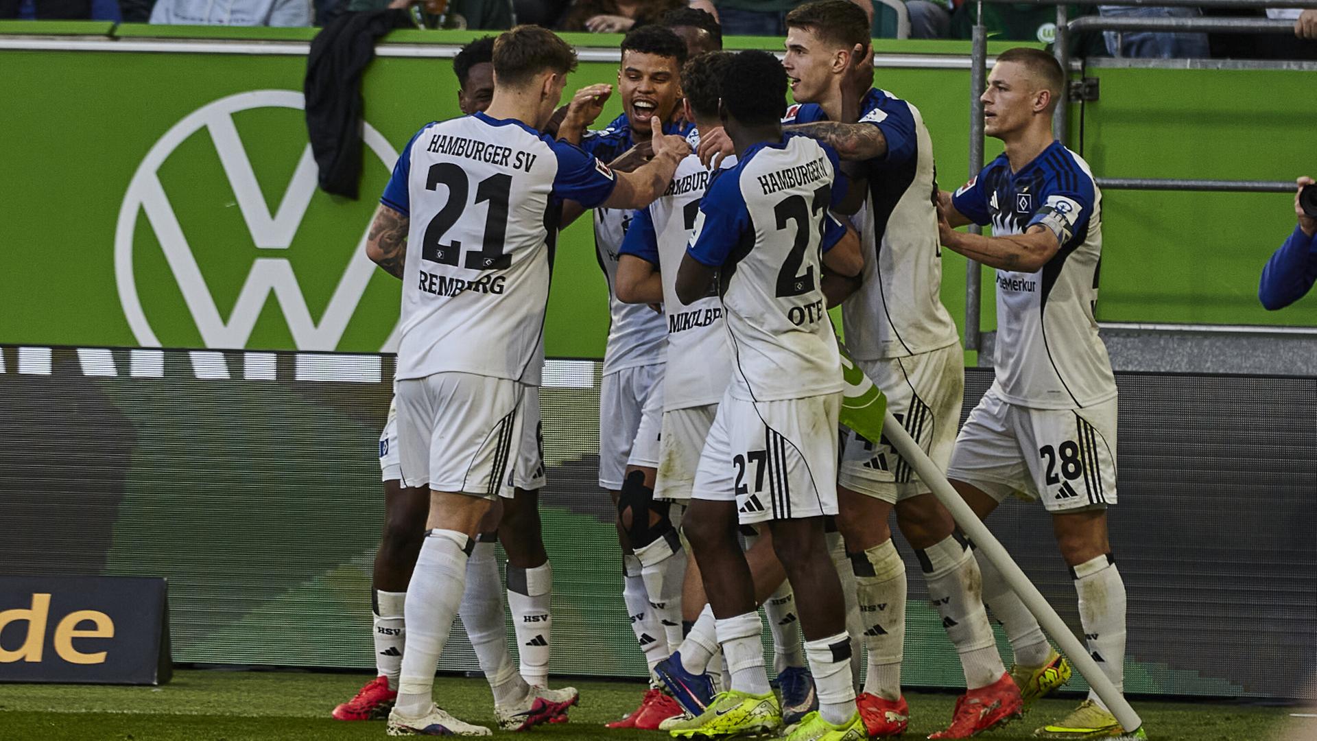 2:1 – HSV gewinnt auswärts gegen den VfL Wolfsburg