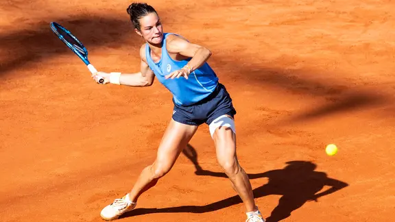 Lois Boisson beim Tennis-Turnier in Hamburg.