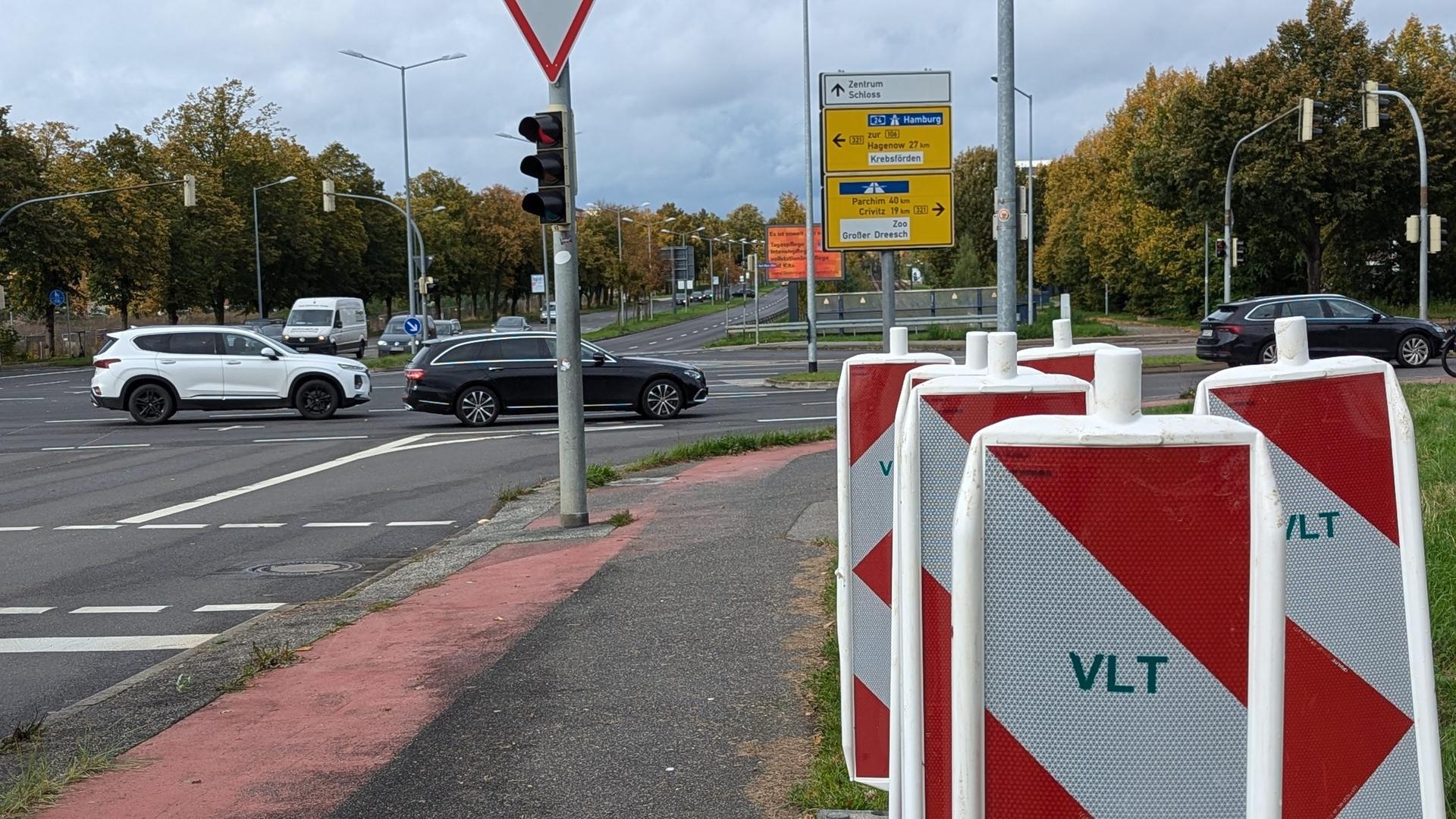 Schwerin: Bauarbeiten in Ludwigsluster Chaussee gehen weiter