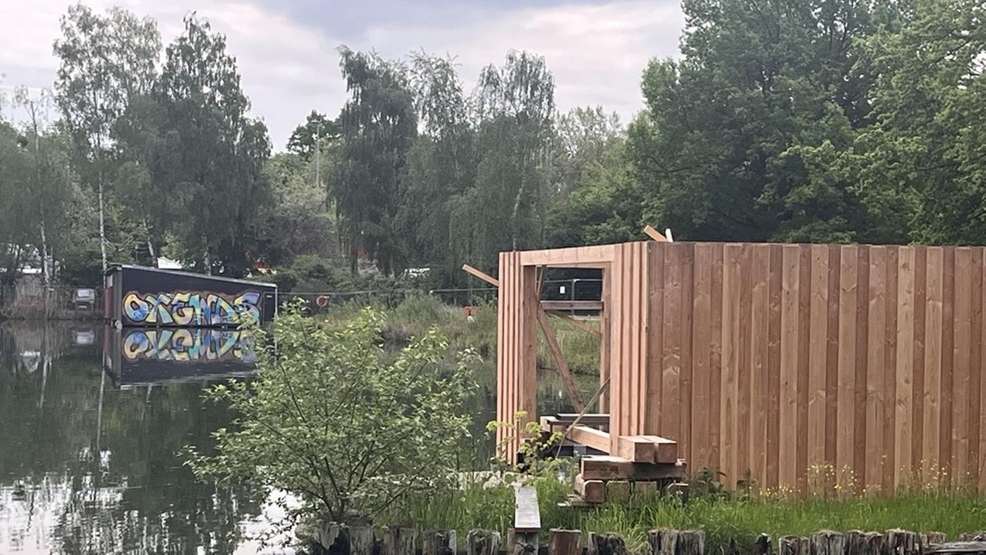Neue Bootshäuser am Oberbach Neubrandenburg