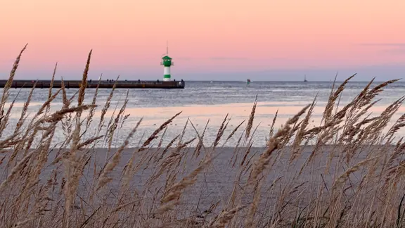 Die Dämmerung in Travemünde.