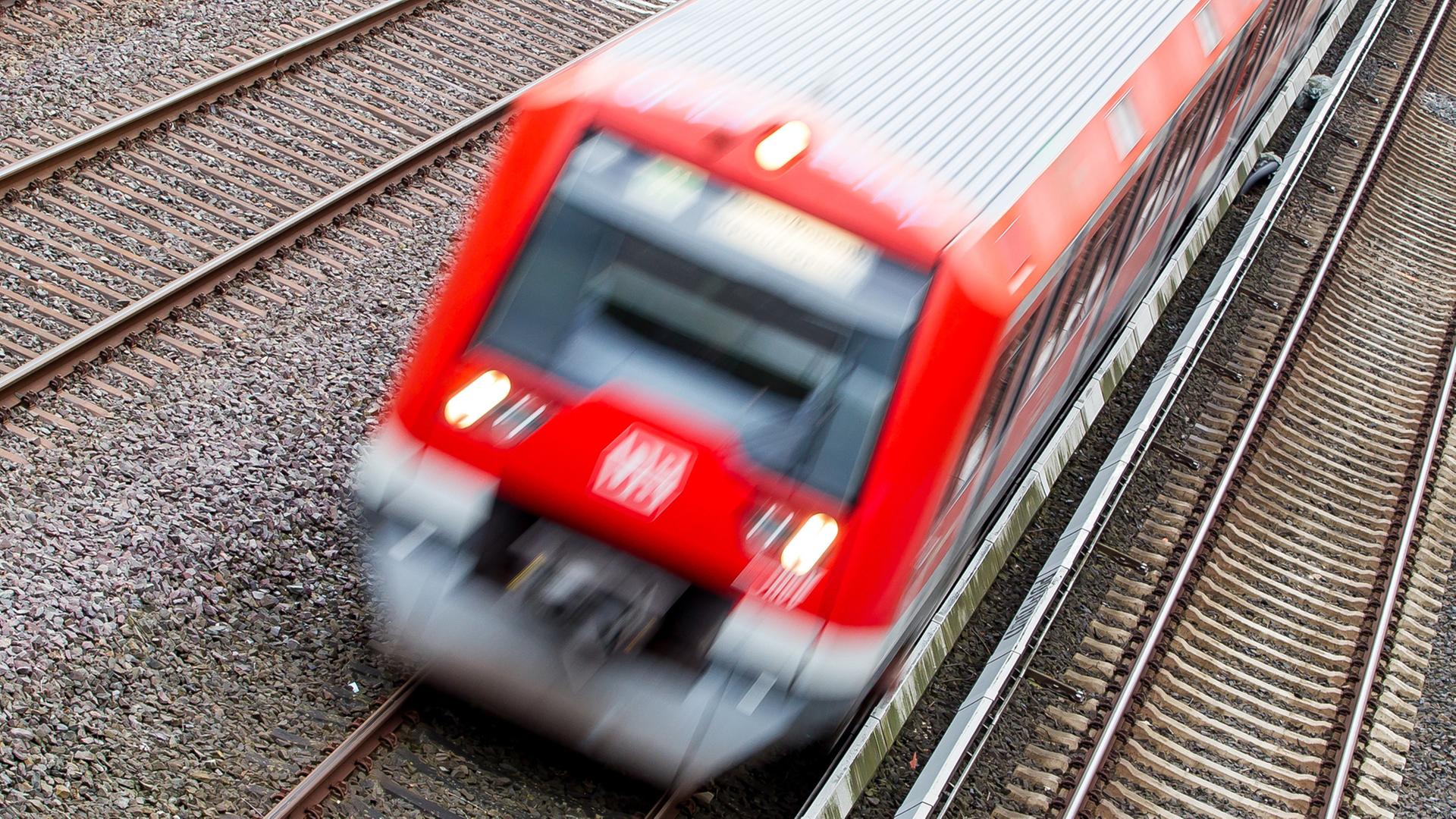 Hamburger S-Bahn kollidiert mit Baum