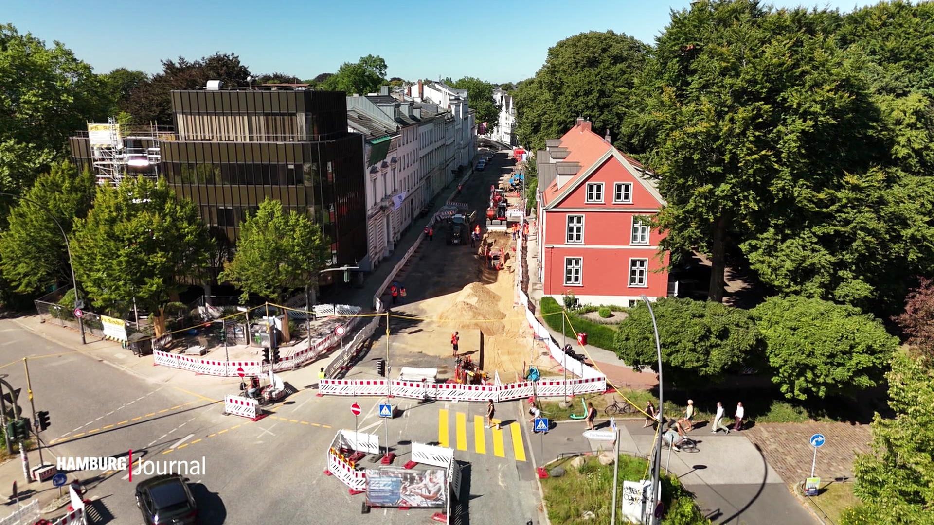 Neue Wasserrohre für die Elbchaussee in Altona