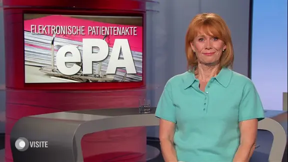 Vera Cordes moderiert Visite. 