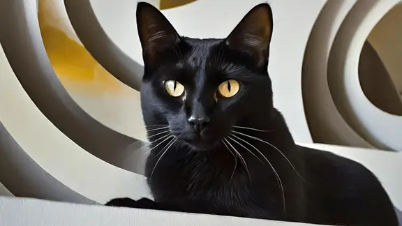 Eine KI-Katze in Nahaufnahme