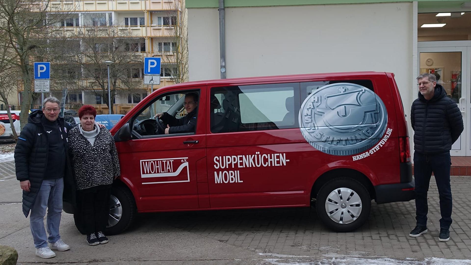 Hilfe in der Not: Neuer Transporter für Rostocks Suppenküche