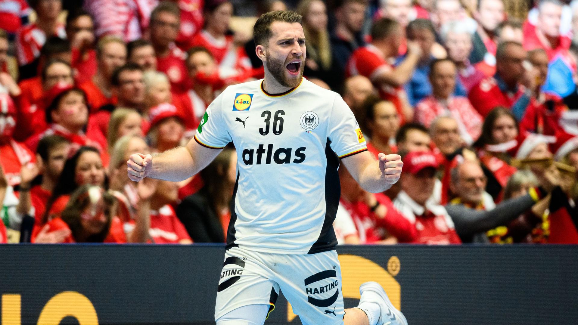 Lukas Mertens bei der Handball EM 2026 | picture alliance, Marco Wolf 