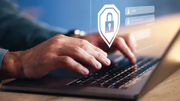 Symbolbild für eine Passworteingabe. 