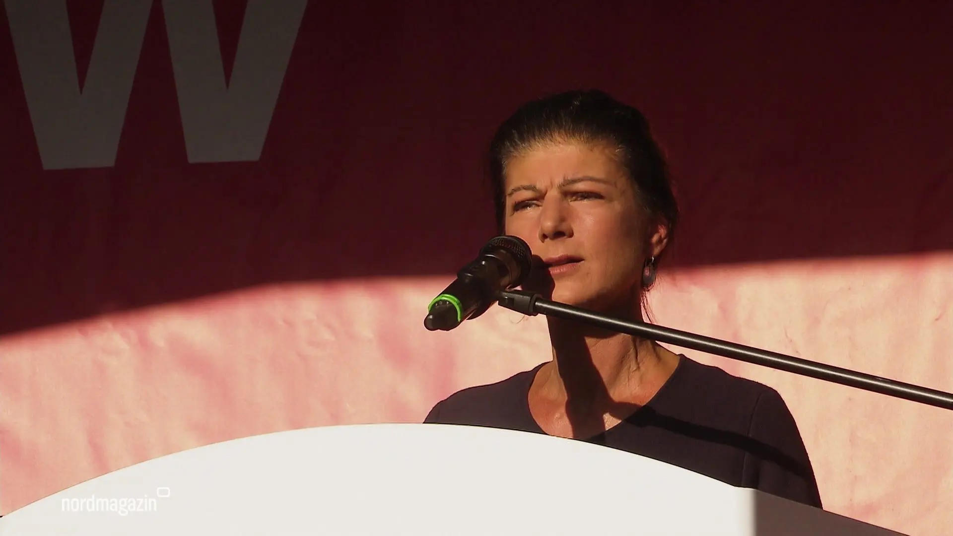 BSW-Wahlkampf: Sahra Wagenknecht in Neubrandenburg