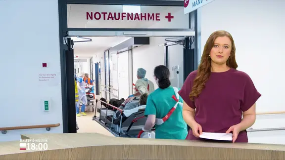 Anna Albrecht moderiert Schleswig-Holstein 18:00.