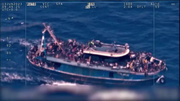 Schleuser-Boot-Geflüchtete 