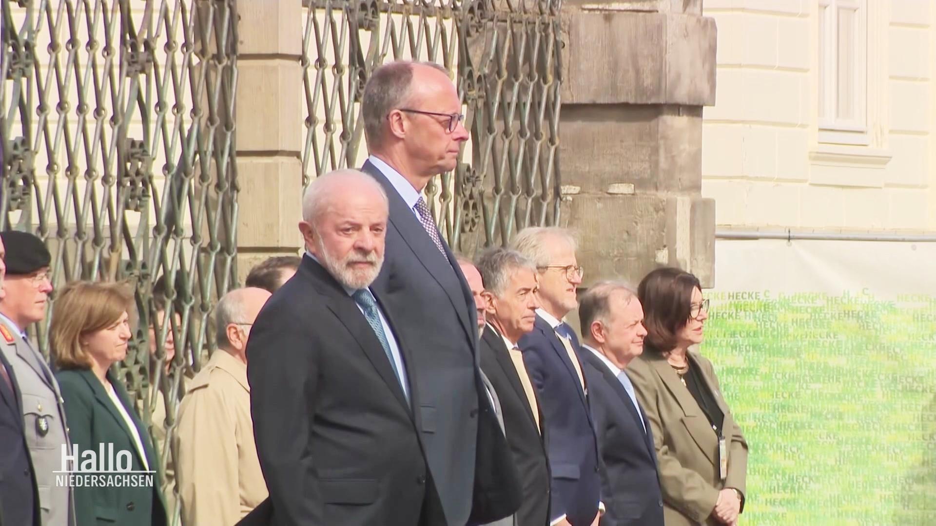 Lula und Merz in Hannover. | Screenshot