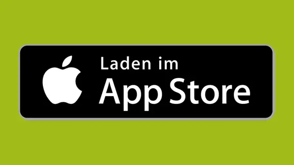 Das Bild zeigt ein Download-Icon zu einem App-Store.