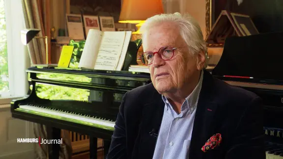 Der Dirigent Justus Frantz. | Screenshot Der Dirigent Justus Frantz.