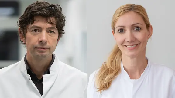 Der Virologe Prof. Christian Drosten und die Virologin Prof. Sandra Ciesek (Montage)