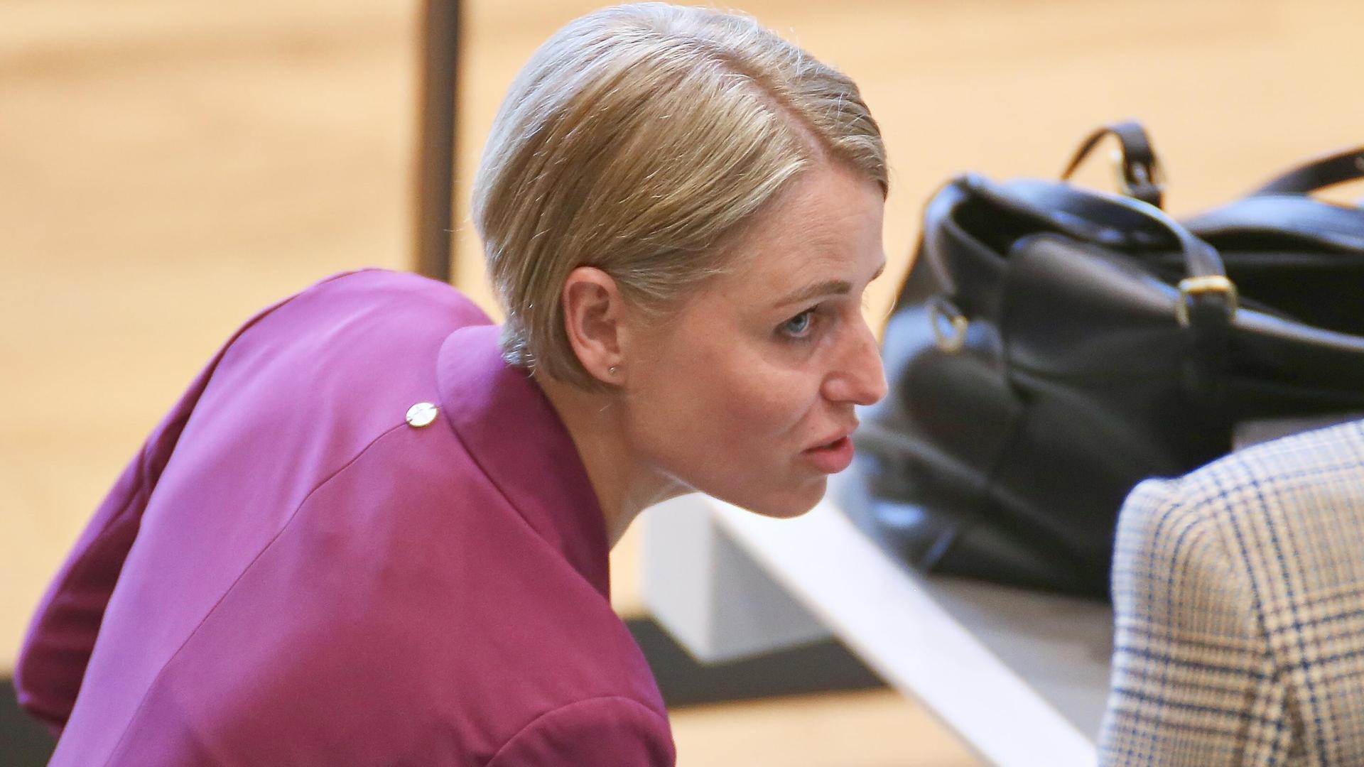 Vanessa Behrendt (AfD) sitzt im Niedersächsischen Landtag. | picture alliance, dts-Agentur