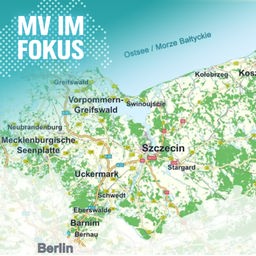 Landkarte Euroregion Pomerania