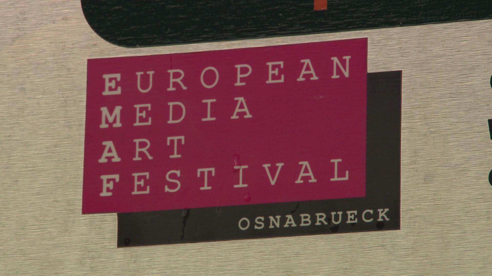 Ein Schild des European Media Art Festival in Osnabrück. | Screenshot NDR