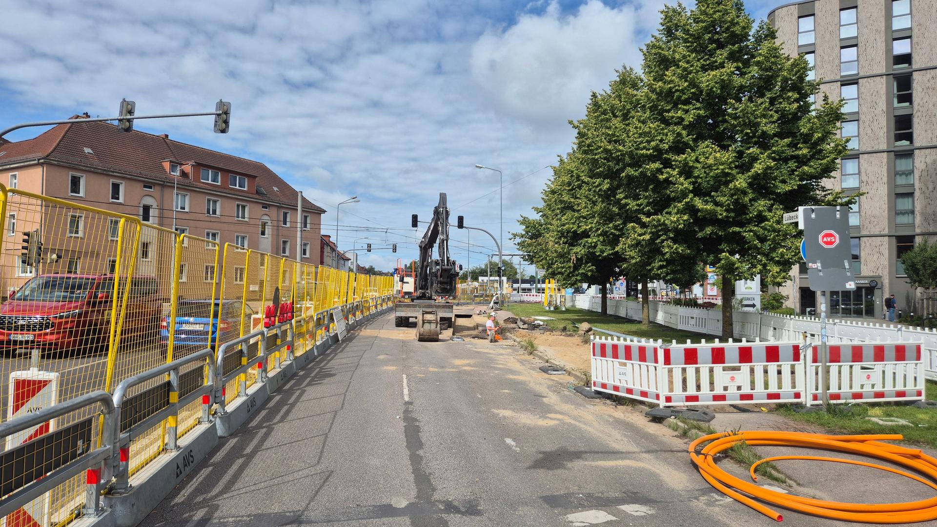 Werftdreieck in Rostock wird für eine Woche voll gesperrt