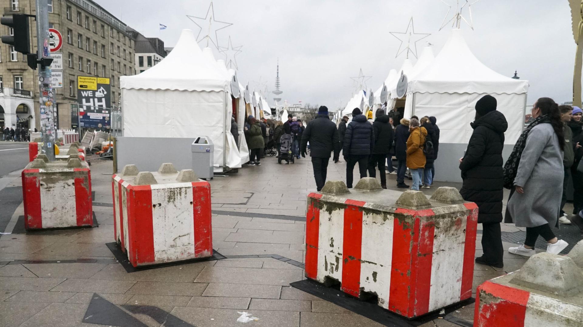 Hamburg: Weihnachtsmärkte mit schärferen Sicherheitsvorkehrungen
