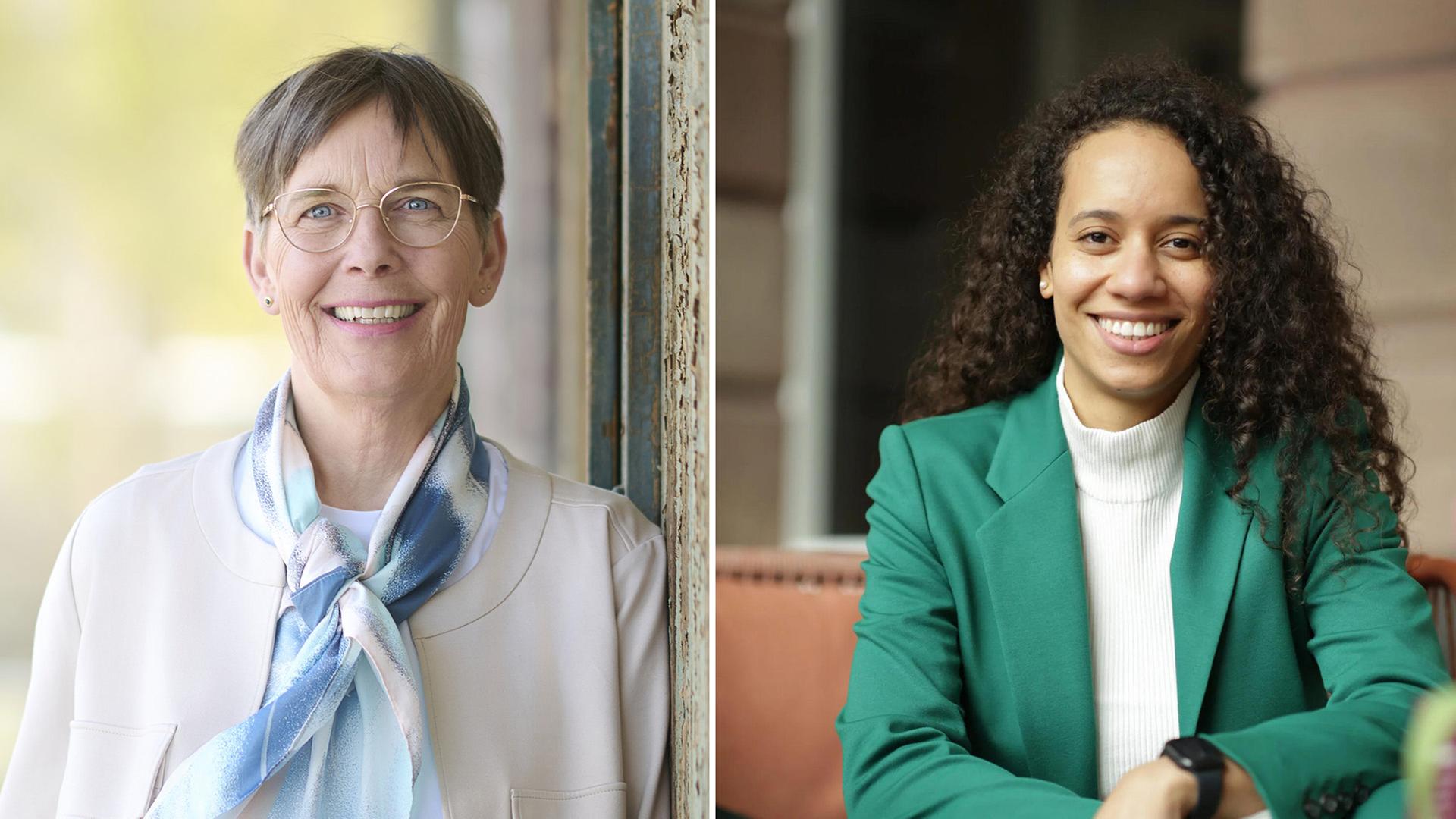 Ulrike Witt und Onyeka Oshionwu in einer Bildkombo. | Ulrike Witt/Onyeka Oshionwu