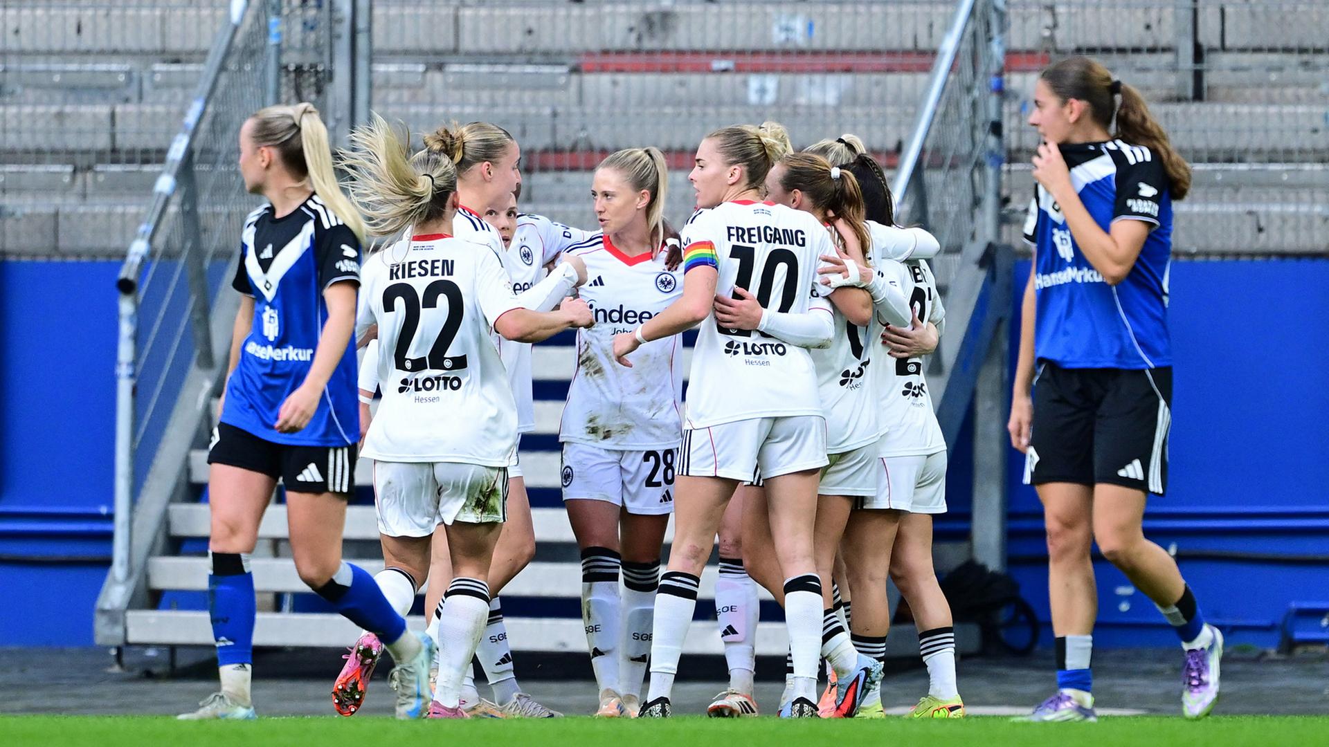 HSV-Frauen unterliegen Eintracht Frankfurt klar