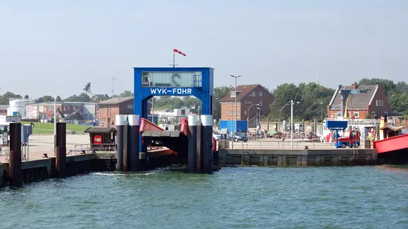 Fähranleger in Wyk auf Föhr.