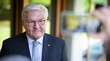 Bundespräsident Frank-Walter Steinmeier während einer Pressekonferenz im Juni 2025 in Japan.